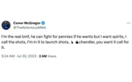 McGregor's tweet